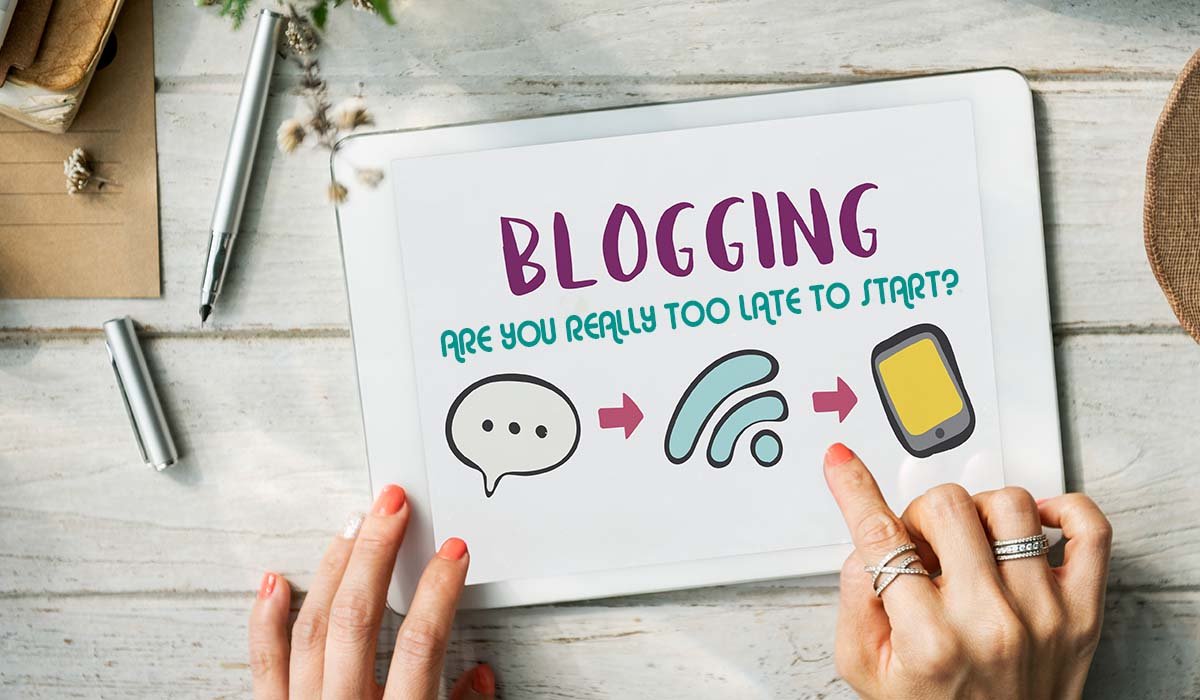 Are You Really Too Late to Start Blogging in 2026 - Blogging on Tablet