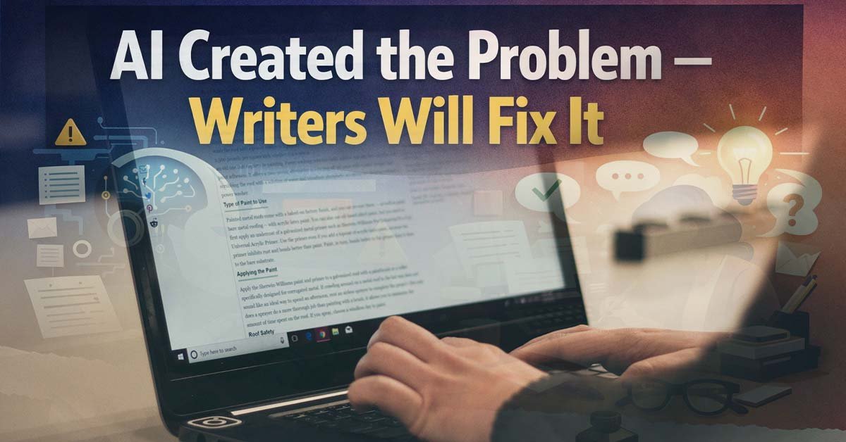 Freelance Writing in 2026 AI Created the Problem – Writers Will Fix It
