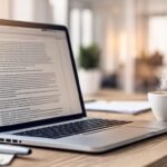 AI writing tools on laptop for content creators