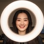 Best ring lights for online meetings showing LED ring light for video calls