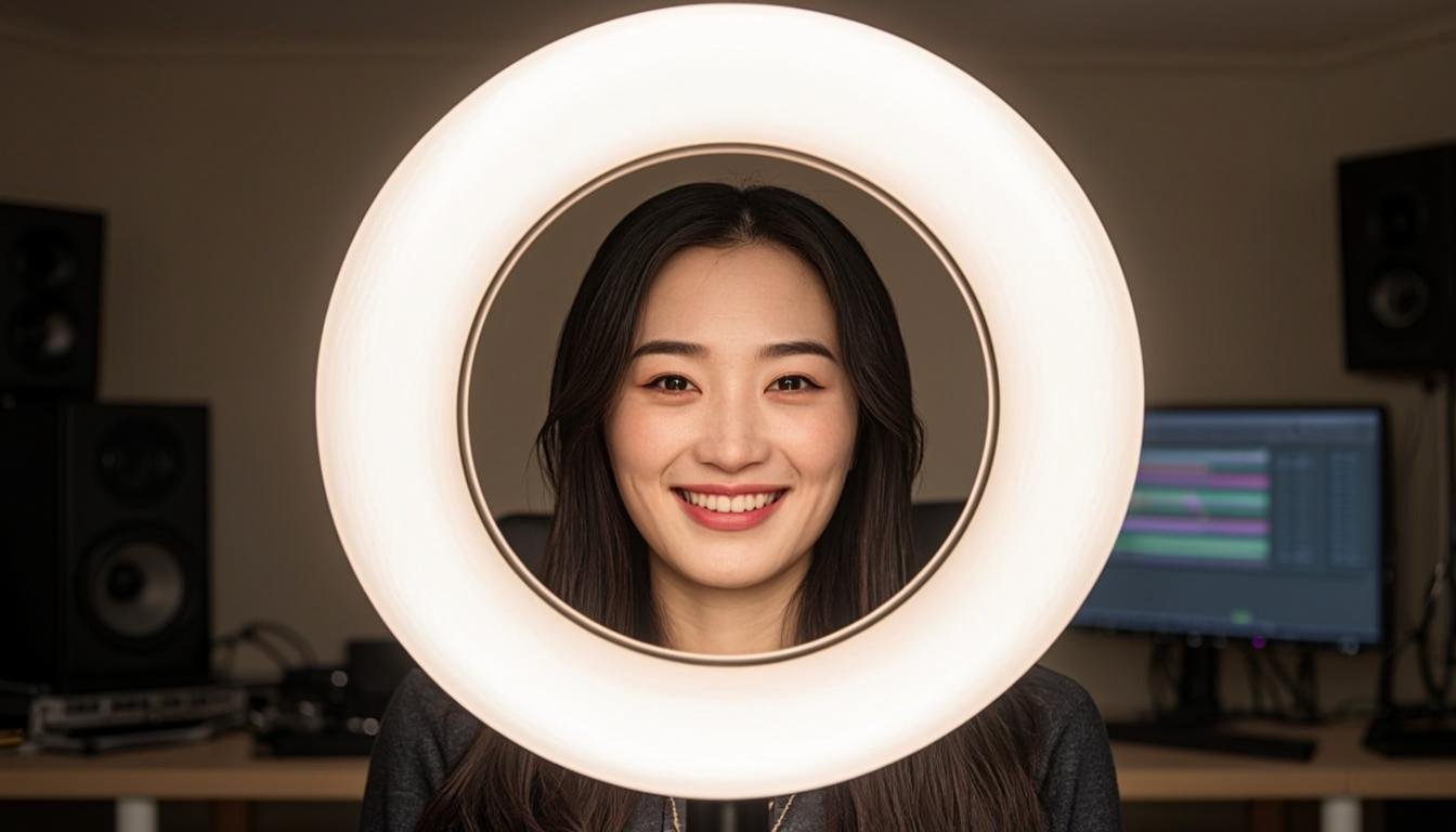 Best ring lights for online meetings and YouTube Best ring lights for online meetings showing LED ring light for video calls