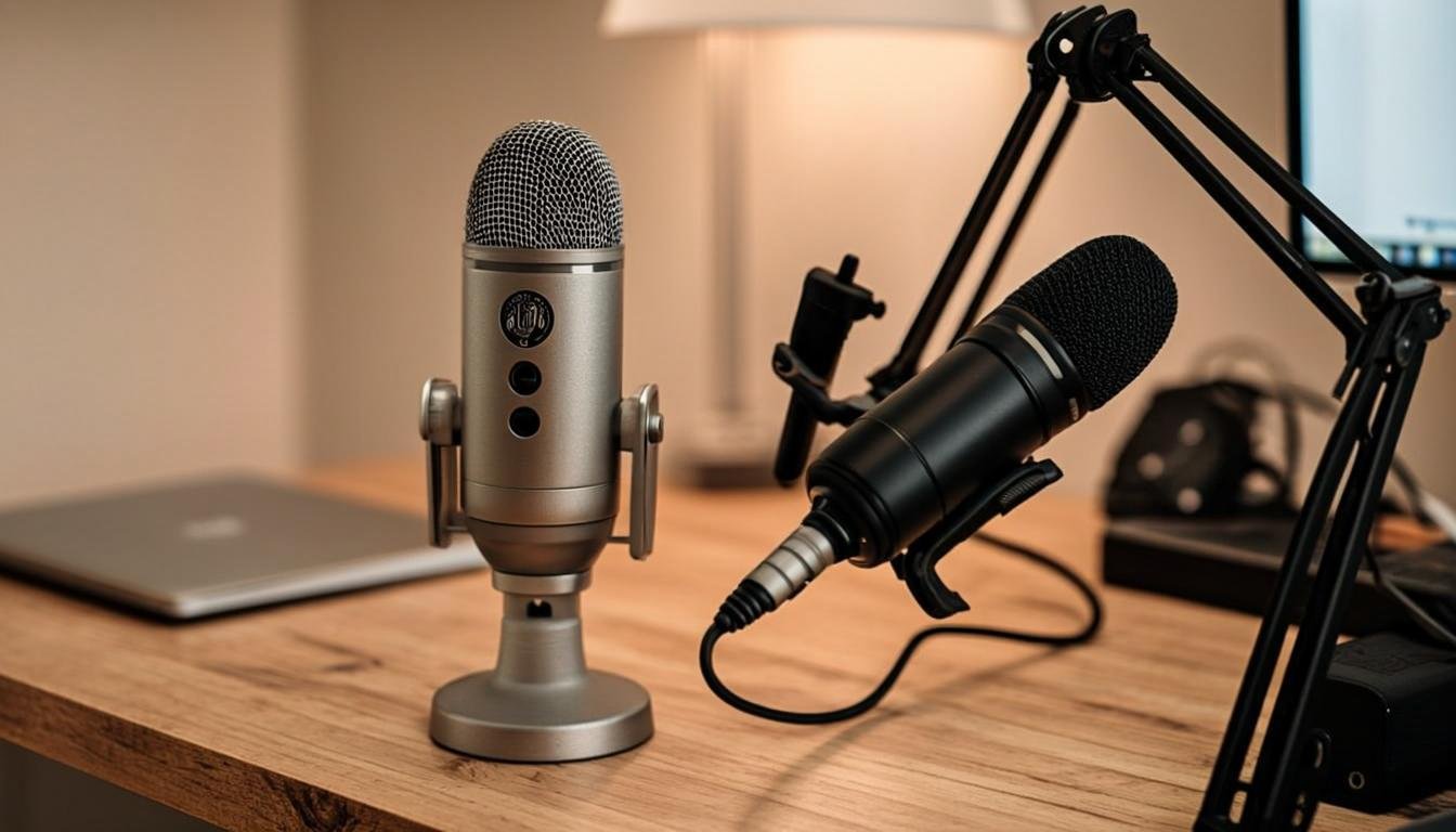 Best USB mics for freelancers Best USB mics for freelancers showing Blue Yeti and Audio-Technica microphone