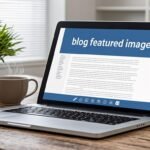 Free blogging tools on laptop