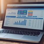 SEO tools dashboard on laptop for bloggers