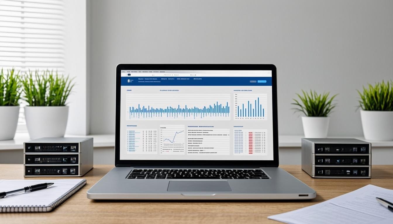 Web hosting comparison for bloggers on laptop