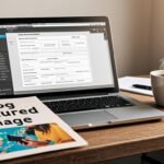 WordPress plugins dashboard on laptop for bloggers