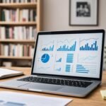 Choosing profitable blog niche on laptop