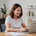 Guest posting for bloggers on laptop