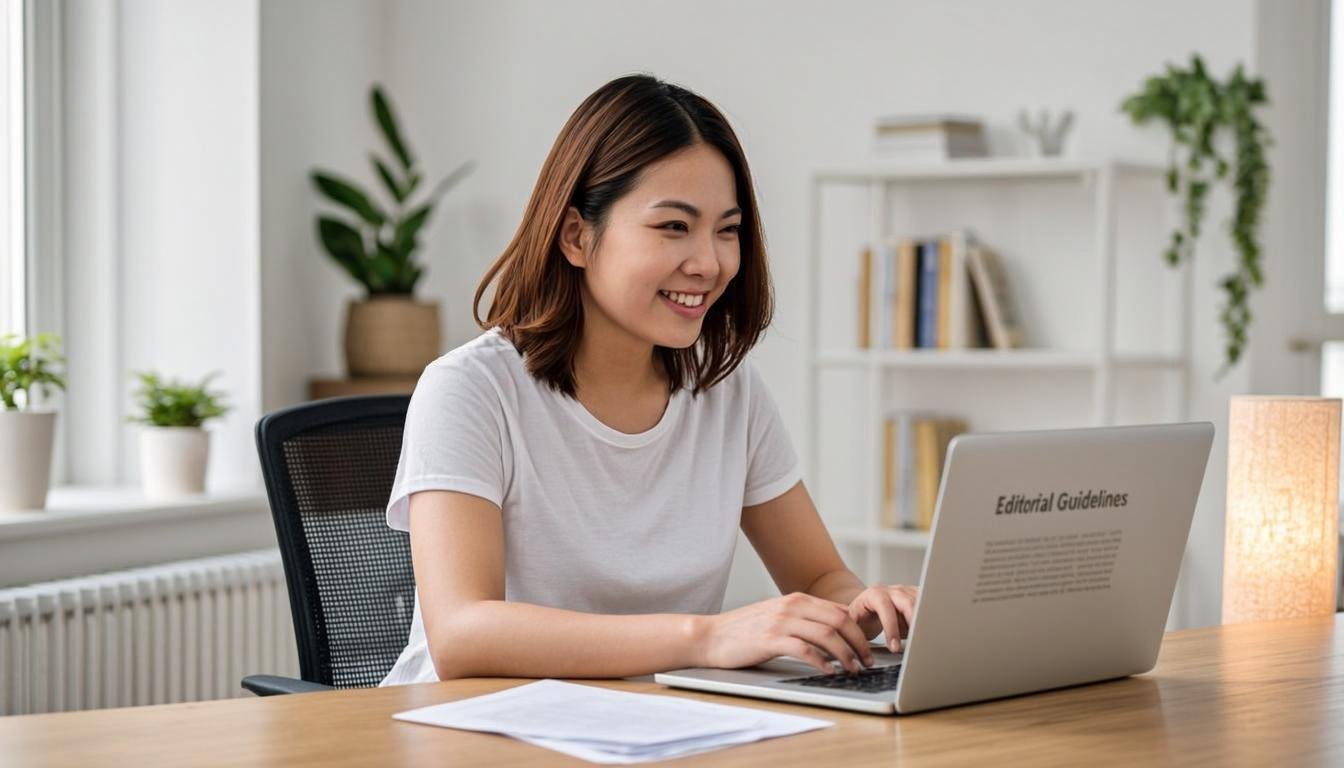 Guest posting for bloggers on laptop