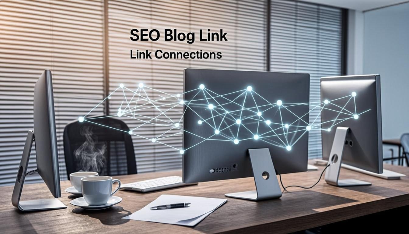 Link Building for Bloggers: How to Build Quality Backlinks (2026) Link building concept for SEO bloggers connecting websites