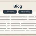Blog legal pages
